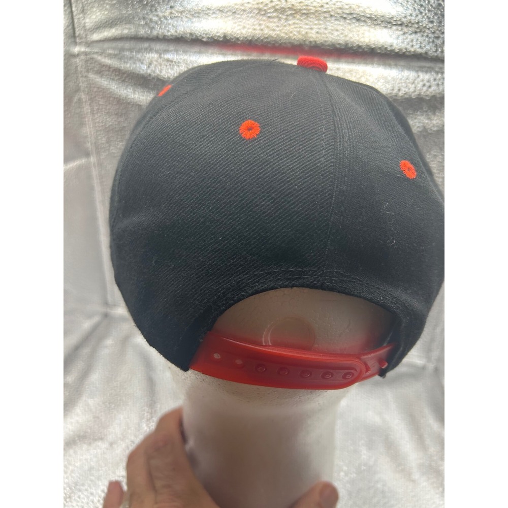 Miami Heat Snapback Hat NBA Basketball Cap Black Red Flat Brim Adjustable Mens - Picture 3 of 7